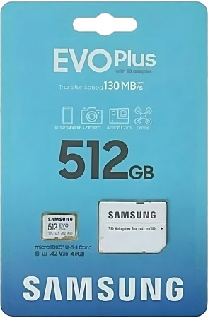 Samsung EVO Plus 512GB microSDXC UHS-I (MB-MC512SA/CN)